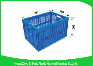 Девственница PP чернит пластиковые ящики для хранения, Recyclable складные пластмасовые контейнеры