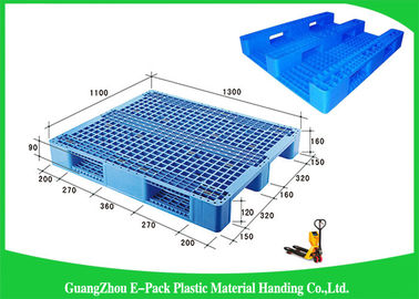 Паллеты 100% евро HDPE девственницы пластиковые провентилировали Stackable для пищевой промышленности
