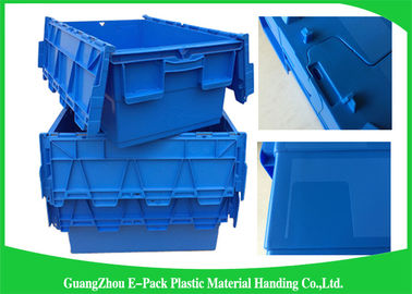 контейнеров крышки 600 * 400 * 315mm пластиковых прикрепленных Stackable и Nestable материалы PP