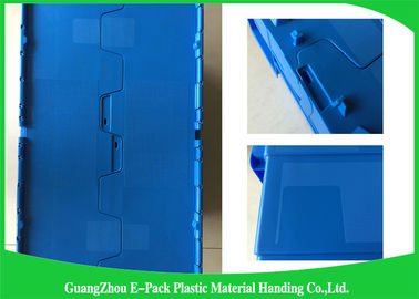 контейнеров крышки 600 * 400 * 315mm пластиковых прикрепленных Stackable и Nestable материалы PP