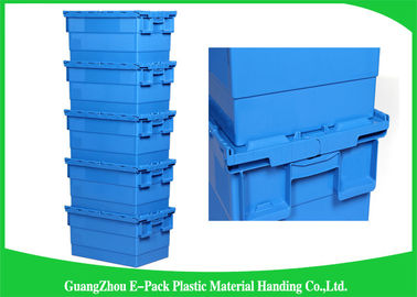 контейнеров крышки 600 * 400 * 315mm пластиковых прикрепленных Stackable и Nestable материалы PP