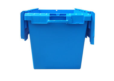 Контейнер крышки 750*570*625MM прикрепленный стогом/пластиковая коробка Tote гнездиться снабжения