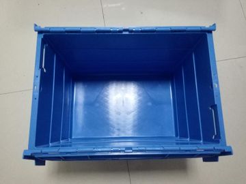 Большое пластиковое хранение гнездиться Totes прикрепленный цвет подгонянный крышками