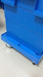 3 медленно двигает 4 PU катит пластиковый штабелируя подгонянный двигать штурвала тележки