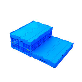 прикрепленное нижнее 600*400*278 mm твердое покрывает пластиковые складные клети