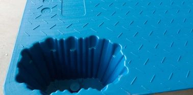 Оптовая продажа 4 - лепешки 1300*1100 mm LDPE прессформы дуновения пути голубые
